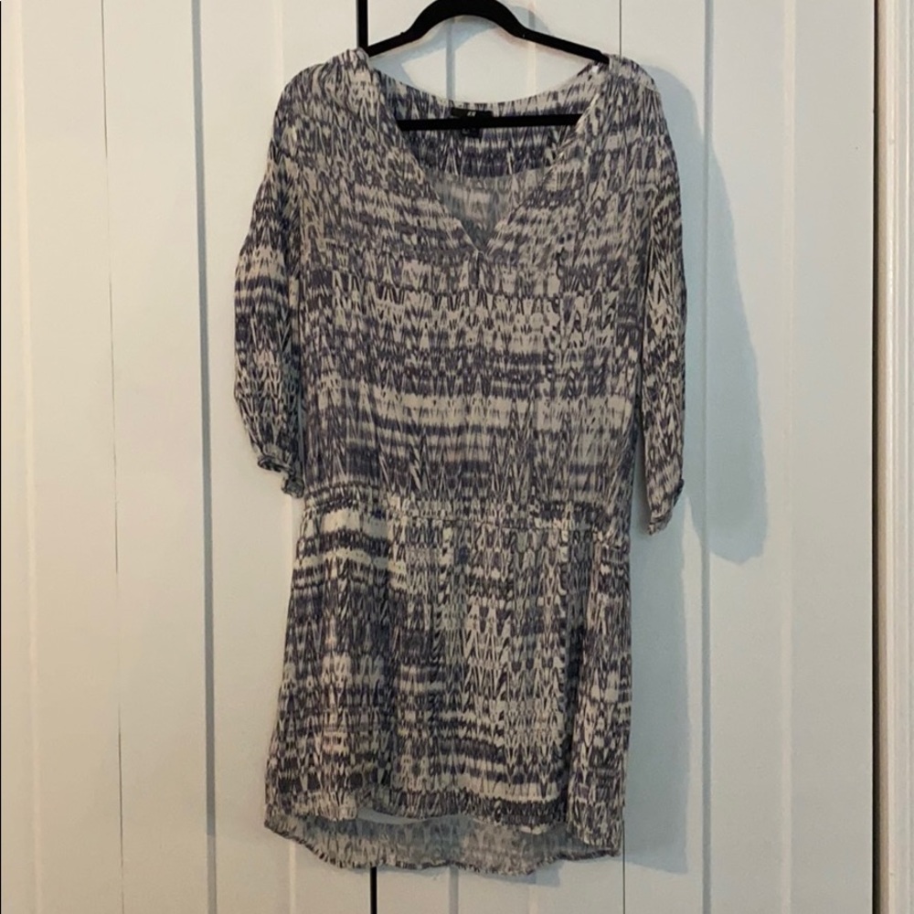 Grey/white casual dress H&M